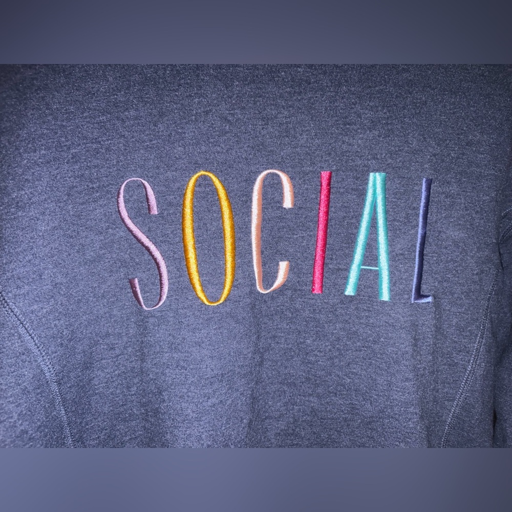 Wildfox “Social” navy Women's Sweater - Picture 3 of 6